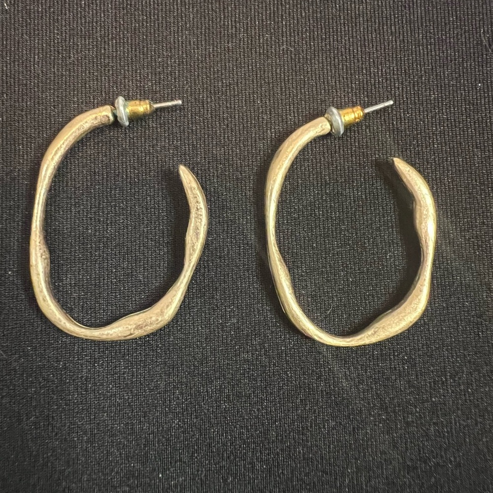 Gold Open Hoops
